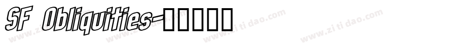 SF Obliquities字体转换